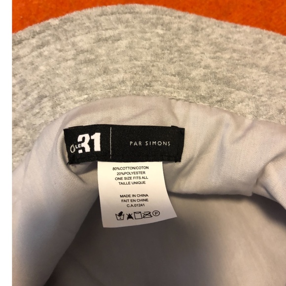 Light gray unisex terrycloth bucket hat NWT - Picture 6 of 7